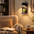 CCT Bedside Reading Sconce with Shelf for Reading nook