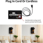 CCT Bedside Reading Sconce with Shelf for Reading nook