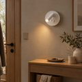 White Bedside Reading Sconce with Adjustable Spot for Bedroom