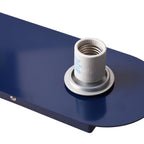 Navy Blue Modern Bedroom Sconce with Opal Globe