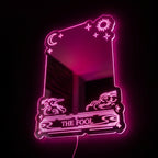 The Fool Tarot Custom Mirror LED Sign Wall Light Decor