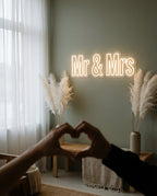 Custom Wedding Name LED Neon Sign | Personalized Last Name