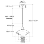 Layered Multi-Tier Pendant Light