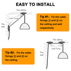 Woven Bamboo Dome Plug-In Pendant Light