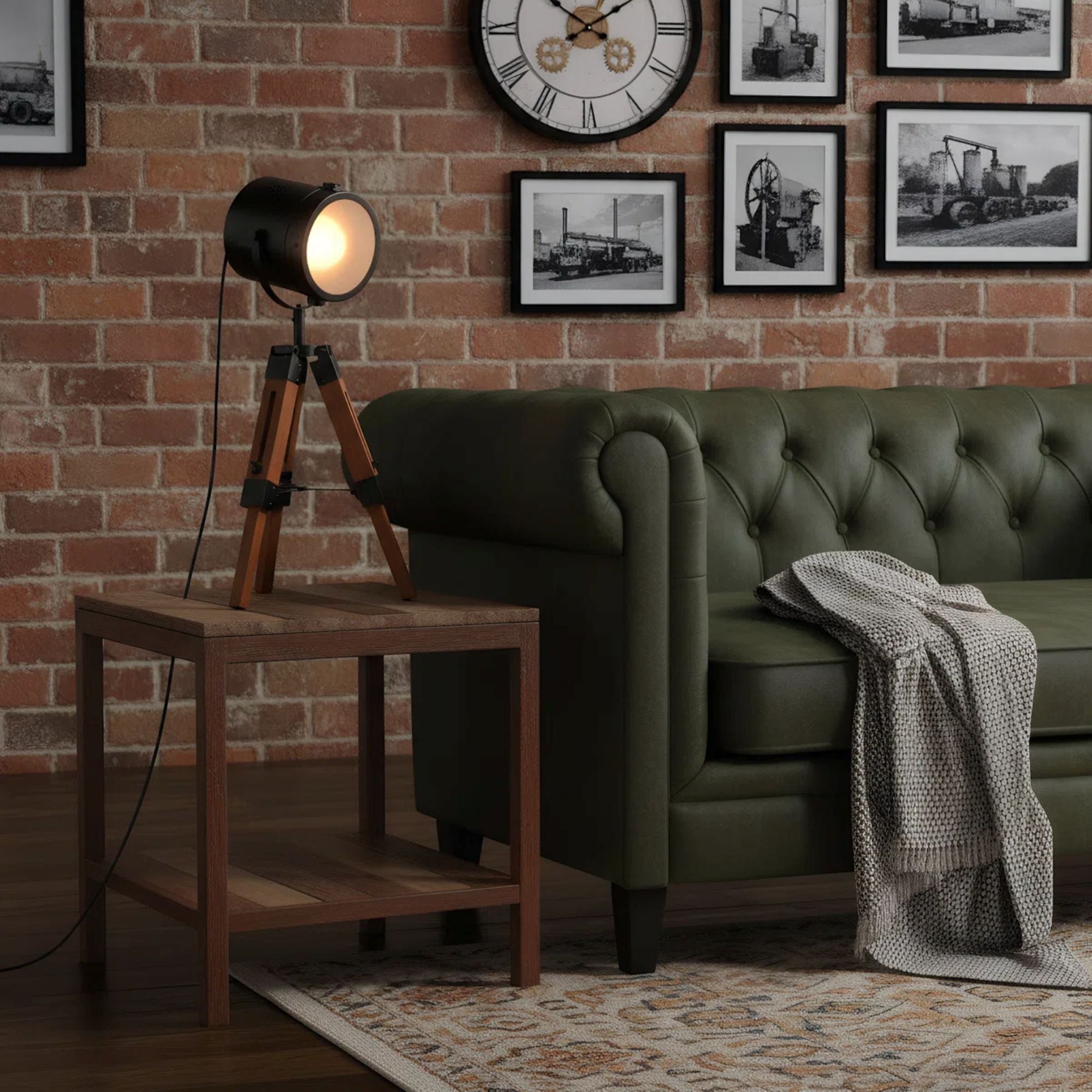 Adjustable Tripod Spotlight Table Lamp