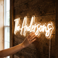 Custom Wedding Name LED Neon Sign | Personalized Last Name | Reception Decor | Wedding Backdrop Sign