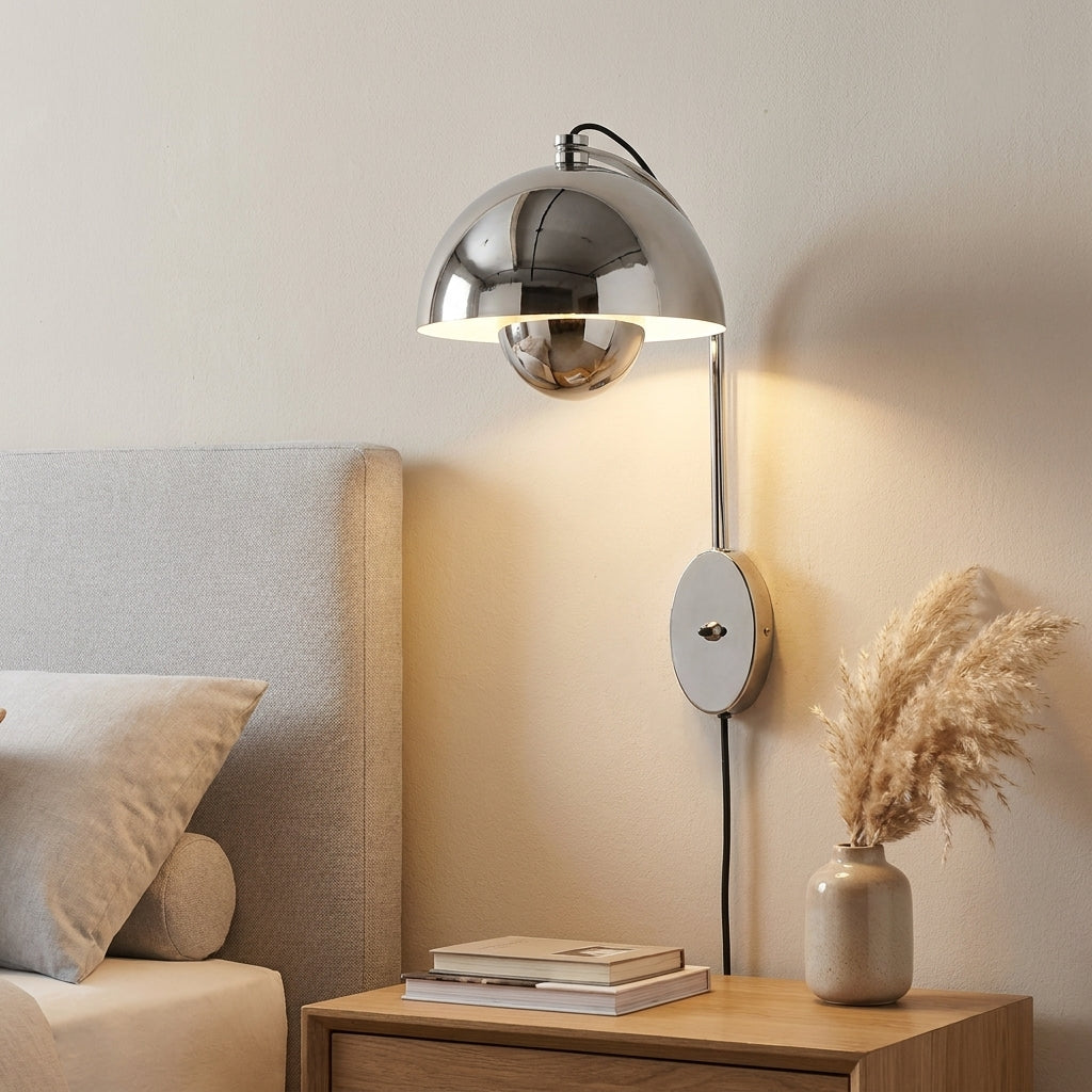Dome Wall Sconce | Plug-In or Hardwired Wall Light