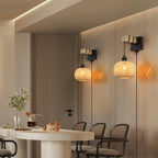 Bamboo Wall Light with E27 socket for Bedroom