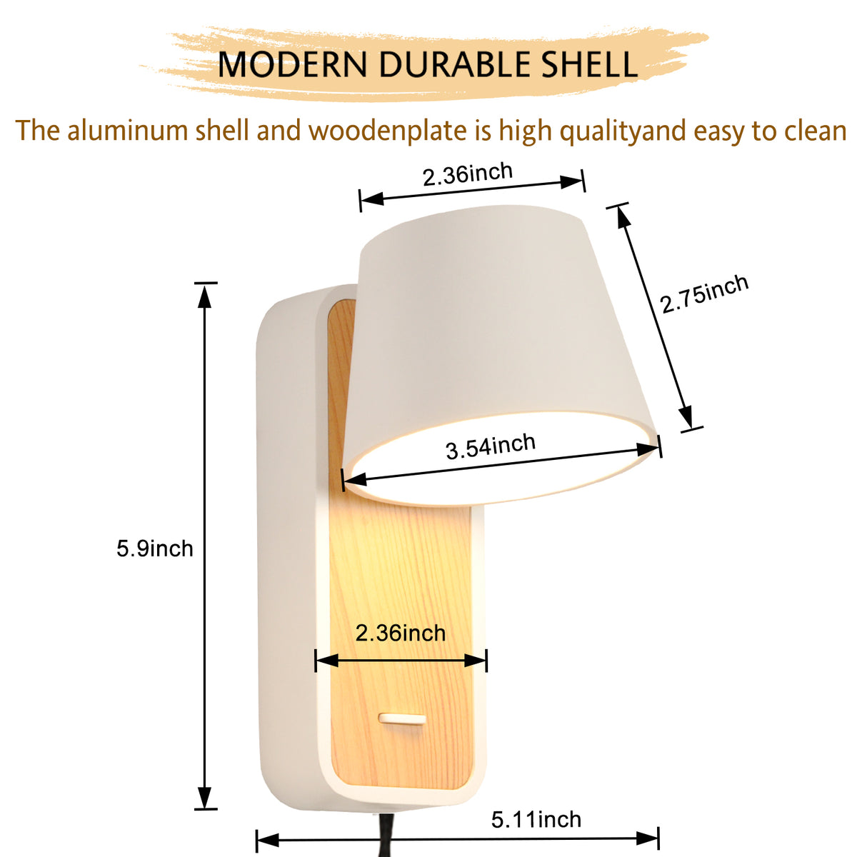 350° Articulating Wall Light for Bedroom