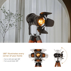 Adjustable Industrial Tripod Floor Lamp for Living Room