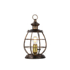 Vintage Brass Lantern Table Lamp