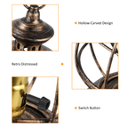 Vintage Brass Lantern Table Lamp