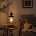 Vintage Brass Lantern Table Lamp