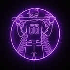 Custom Baseball Bat Neon Sign | Custom Neon Sign For Kids