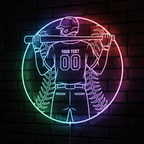 Custom Baseball Bat Neon Sign | Custom Neon Sign For Kids