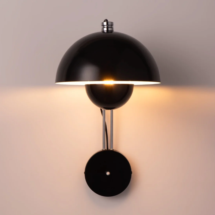 Dome Wall Sconce | Plug-In or Hardwired FlowerPot Wall Light