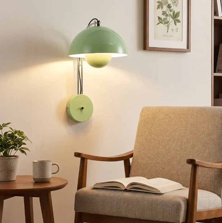Dome Wall Sconce | Plug-In or Hardwired FlowerPot Wall Light