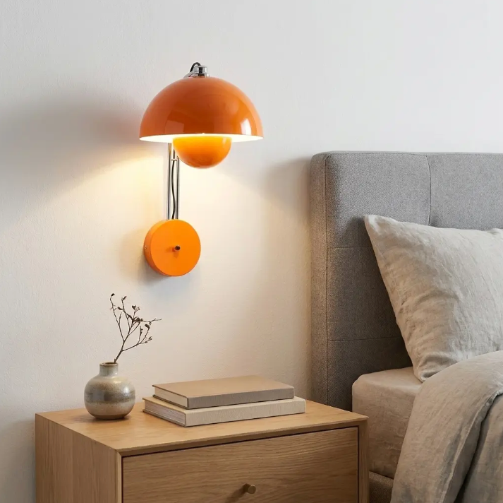 Dome Wall Sconce | Plug-In or Hardwired FlowerPot Wall Light