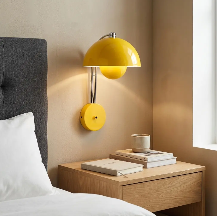 Green FlowerPot Modern Bedroom Sconce